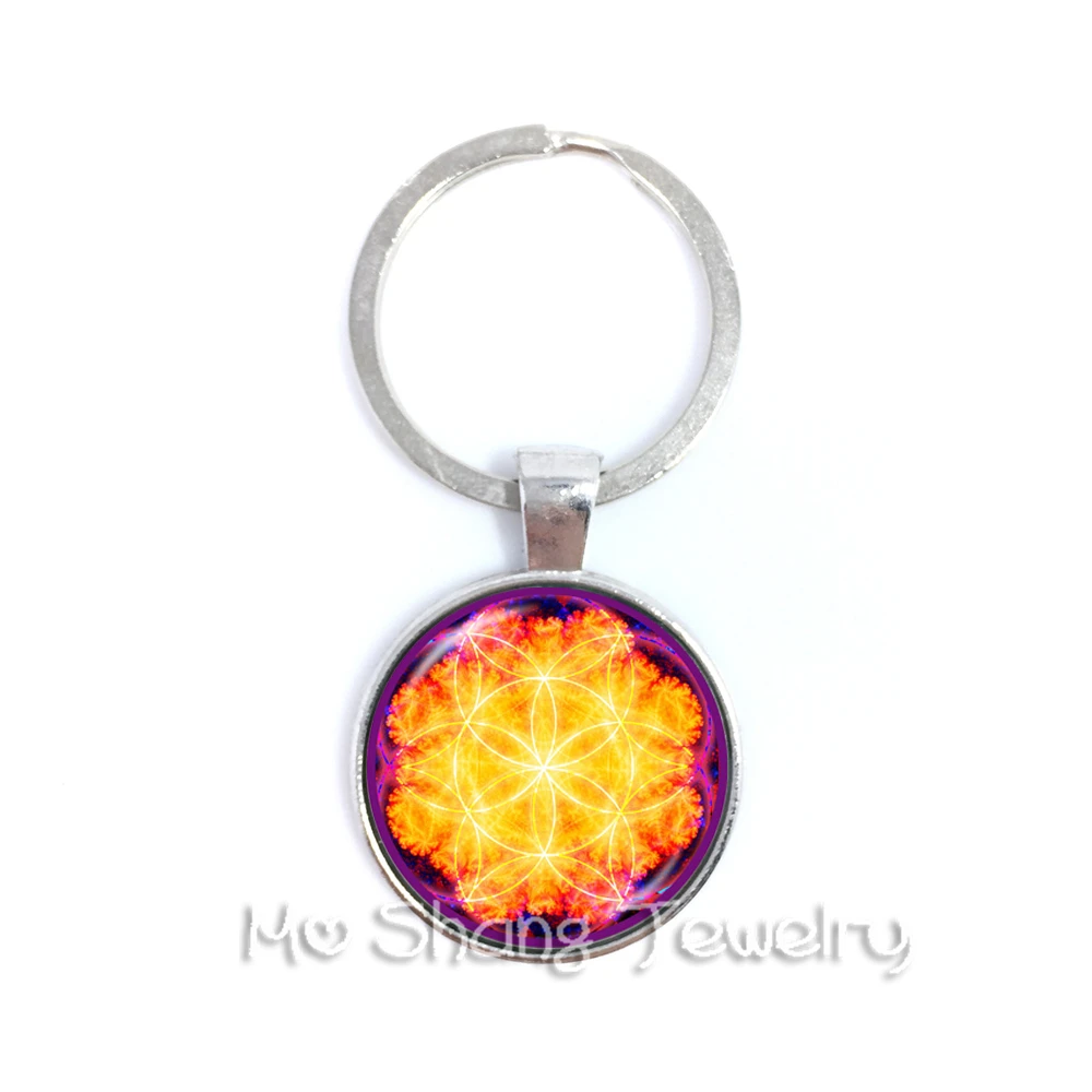 Om Ohm Aum Namaste символ йоги брелок для ключей очаровательный яркий красочный логотип