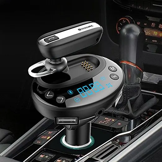 Lonleap устройство для автомобиля с двумя портами USB Bluetooth громкой связи AUX MP3 плеер FM