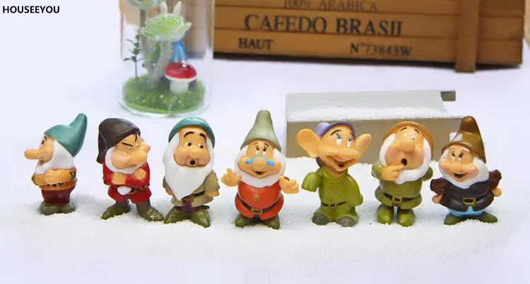 Мультяшные фигурки гномов миниатюрные украшения сказочный сад мох Террариум