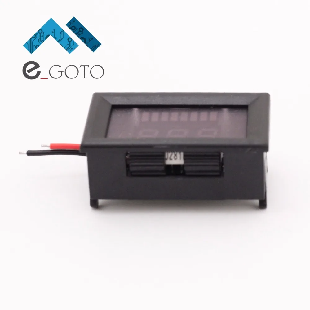 12 В свинцово кислотная Батарея индикатор уровня заряда красный цифровой Ёмкость