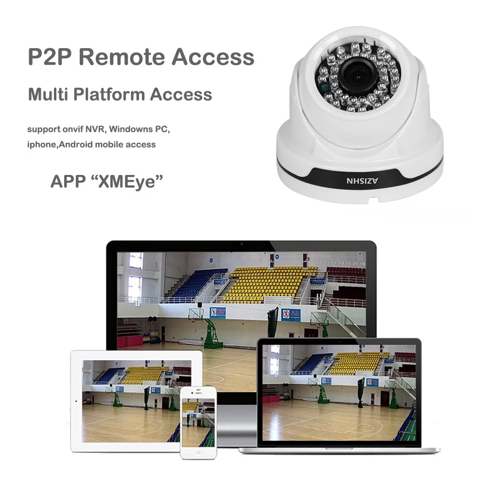 AZISHN H.265/H.264 2,8 мм широкая ip-камера 1080P оповещение по электронной почте XMEye ONVIF P2P Обнаружение движения RTSP 48V наружняя камера видеонаблюдения POE cctv камера