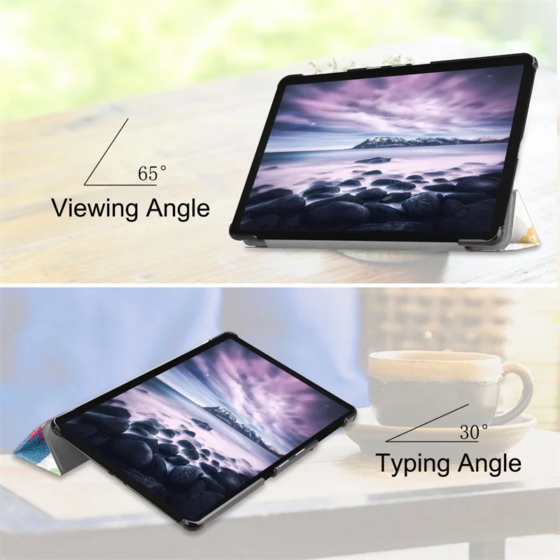 New Printed Case For Samsung Galaxy Tab A2 10.5 T590 T595 Tri-fold Stand Magnetic Cover for 10.5inch | Компьютеры и офис