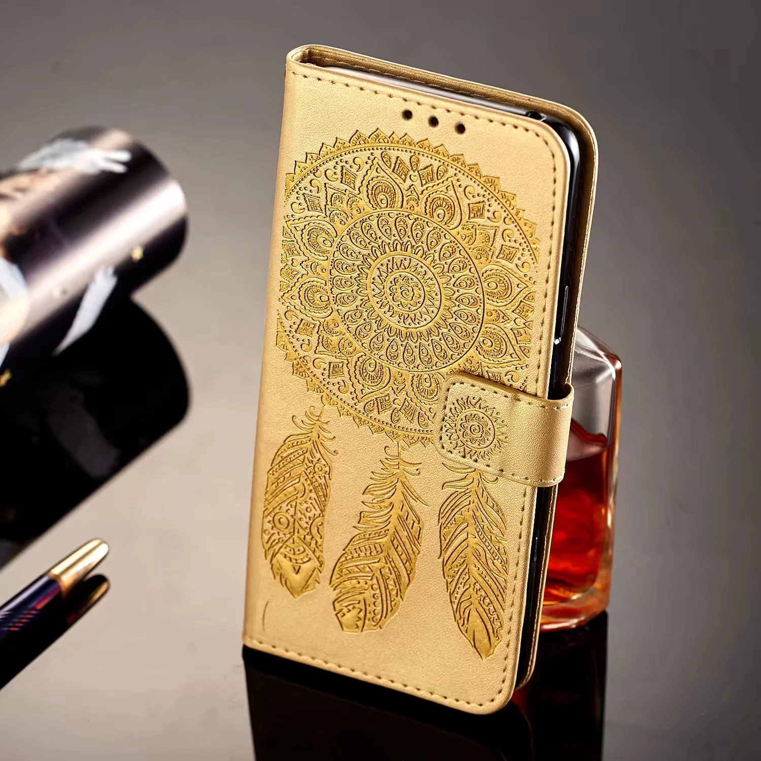8 3D рельефный кожаный чехол для Samsung Galaxy S5 S6 S7 край S8 S9 плюс A8 J3 J5 J7 ЕС G530 J2P кошелек для карт из искусственной кожи - Цвет: 8