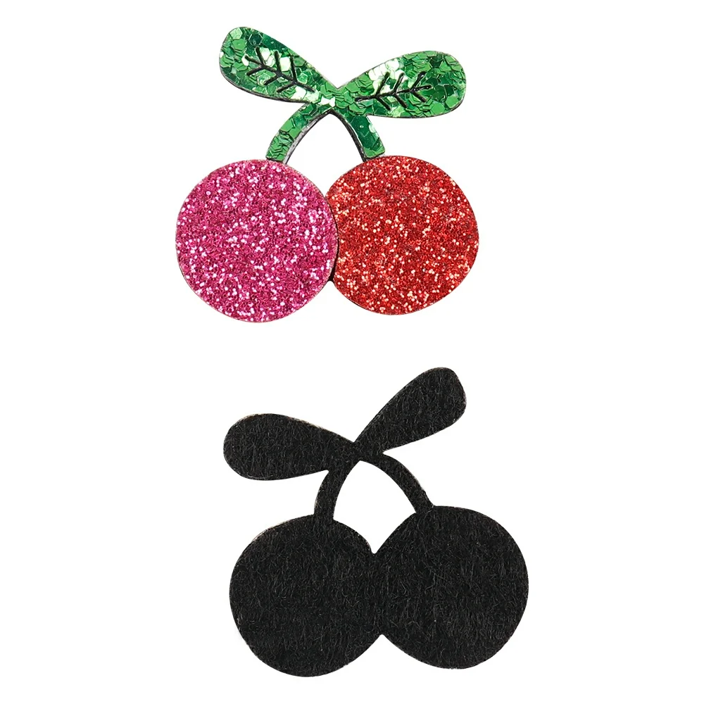 

JOJO BOWS Sparkly Glitter Patches Fruit Embossing Accessory For Needlework Garment Sewing Materials DIY Handmade Crafts Supplies