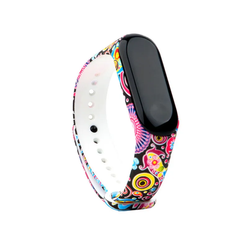 018 New Colorful silicone band For Xiaomi mi band 3 strap Replacement bracelet band mi band 3 Strap men/women watches Accessories - Цвет ремешка: 018