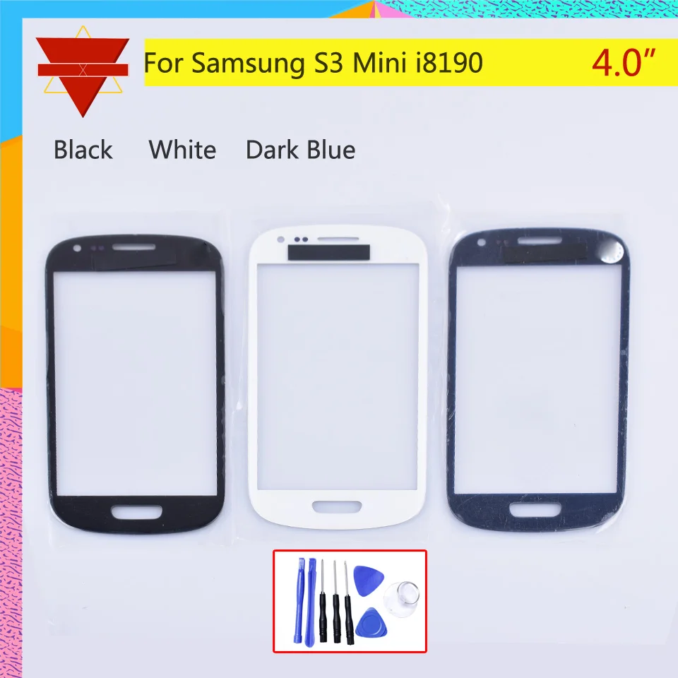 S3Mini сенсорный экран для Samsung Galaxy S3 mini i8190 8190 стекло передней панели объектив