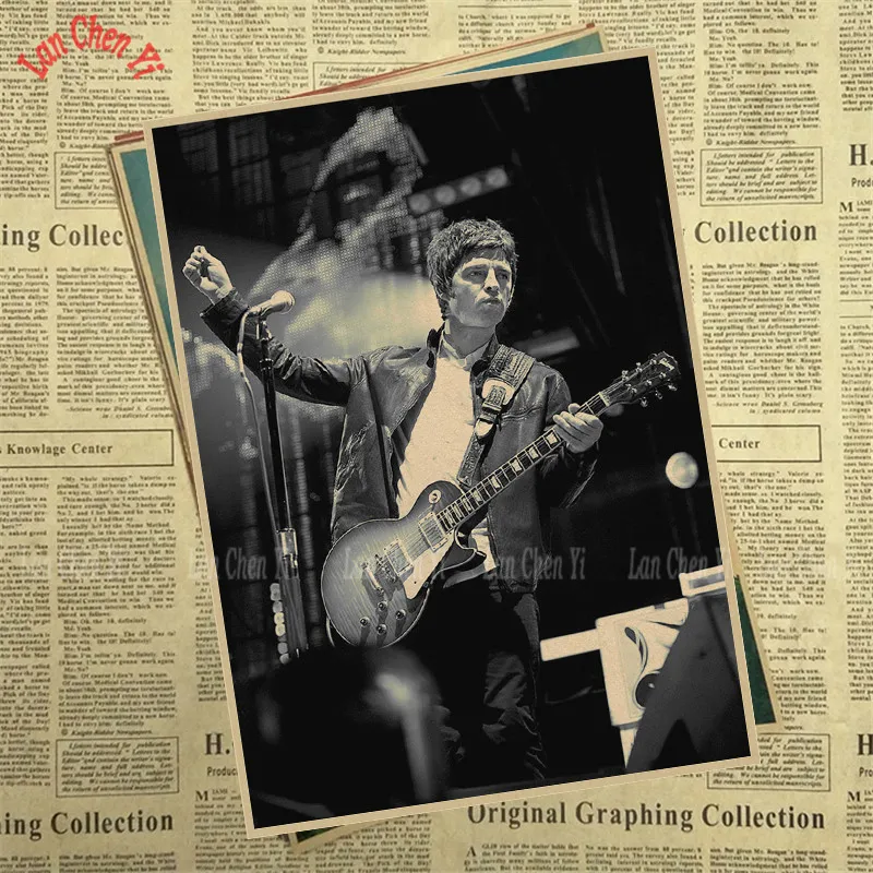 Серия OASIS, 2 ремешка, Классическая ностальгическая матовая крафт-бумага, плакат для кафе, креативная настенная бумага, украшение интерьера