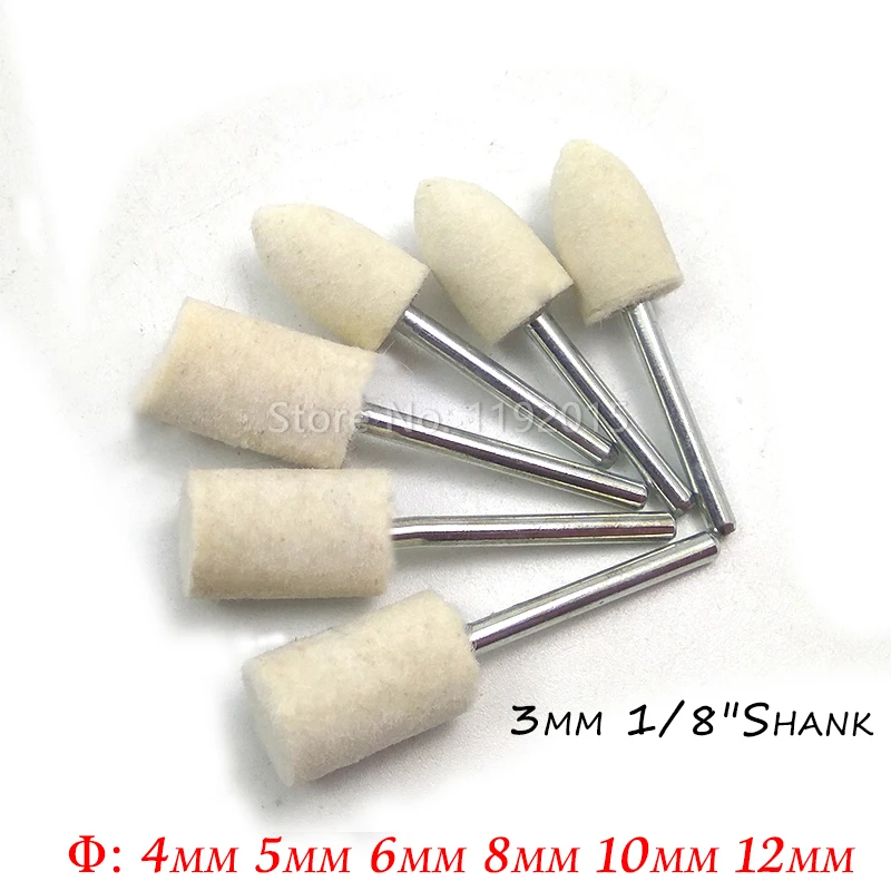 6 шт Круглые из мягкой шерсти полировочное колесо Колонка фетр полировка