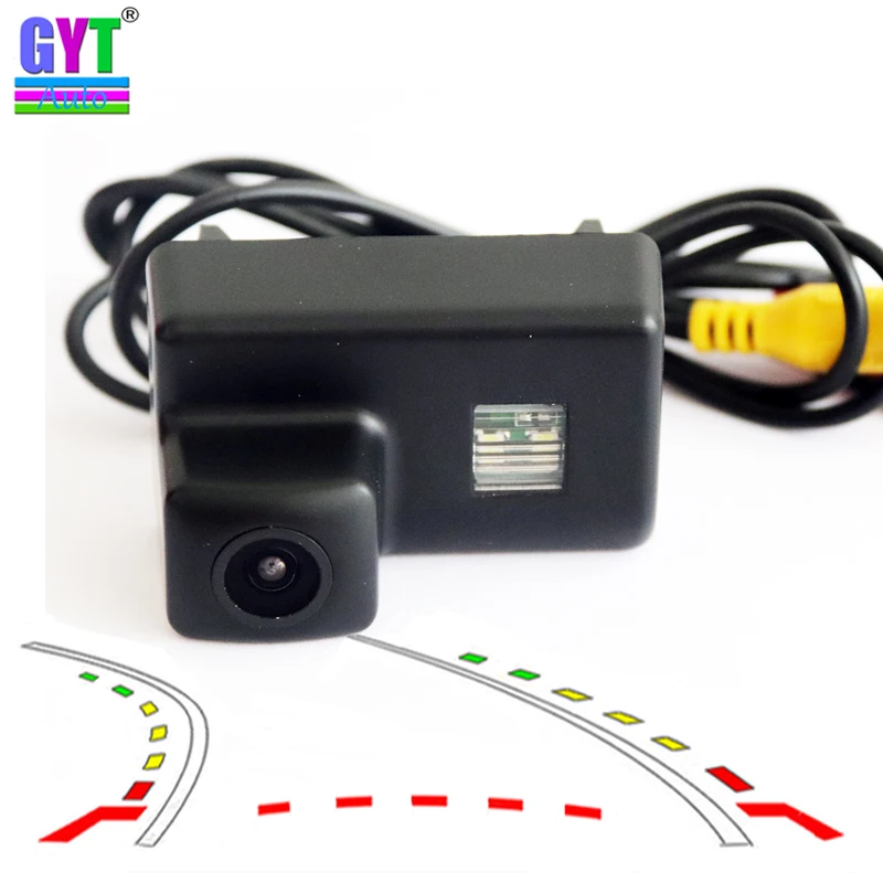 Динамическая траектория Автомобильная камера заднего вида для парковки Peugeot 206 207