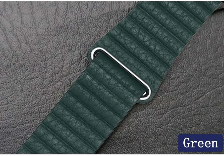 Ремешок из натуральной кожи для iWatch Apple Watch 38 мм 40 мм 42 мм 44 мм серия 4 3 2 1 браслет магнитный ремешок браслет