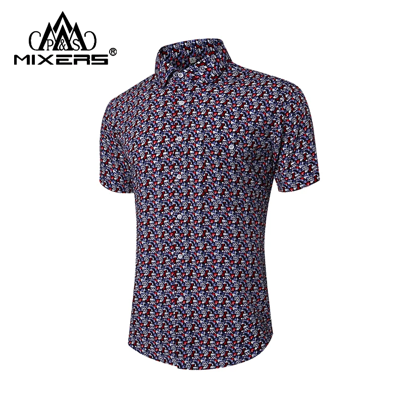 2018 хлопок бамбуковое волокно Для мужчин рубашка короткий рукав лето