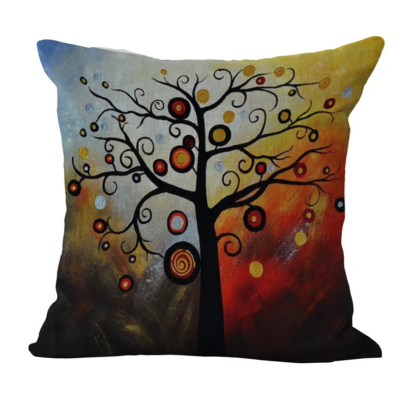 1 предмет новые футболки креативная ручной Краски дизайн узор в виде дерева жизни