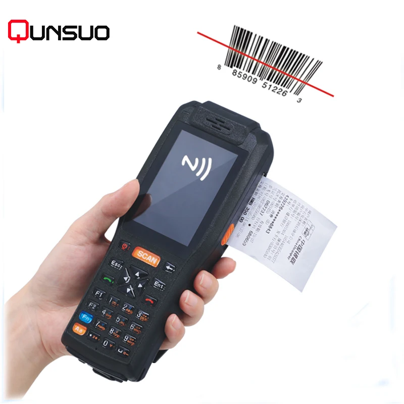 Прочный КПК GPS RFID 2D сканер штрих кода с сенсорным экраном Android 6 0 3G|2d barcode scanner|barcode