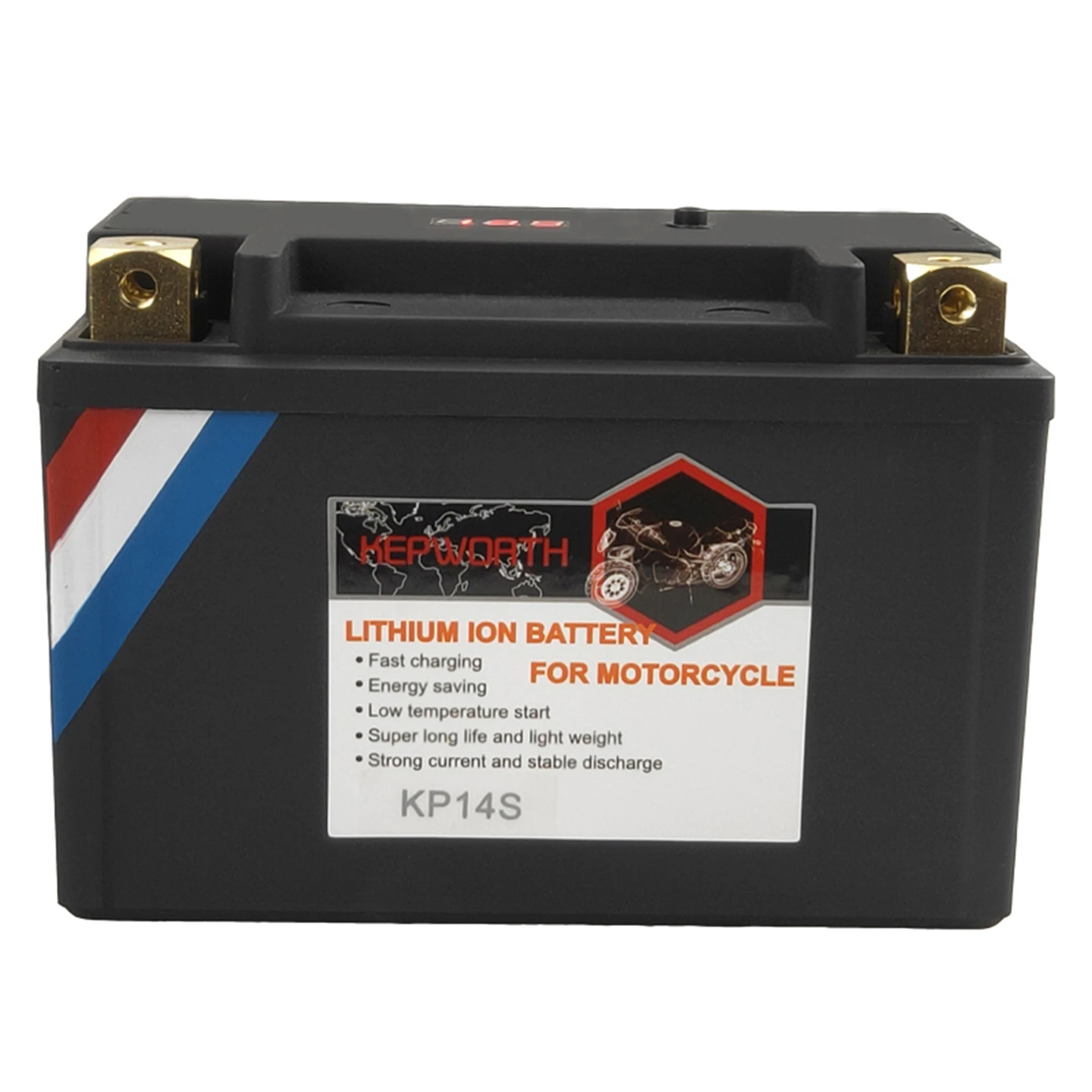 Мотоцикл LiFePO4 Батарея 12V 10Ah 12Ah 14Ah CCA 420A 450A 480A KP10S KP12S KP14S Мотоциклетные батареи с BMS Напряжение защиты