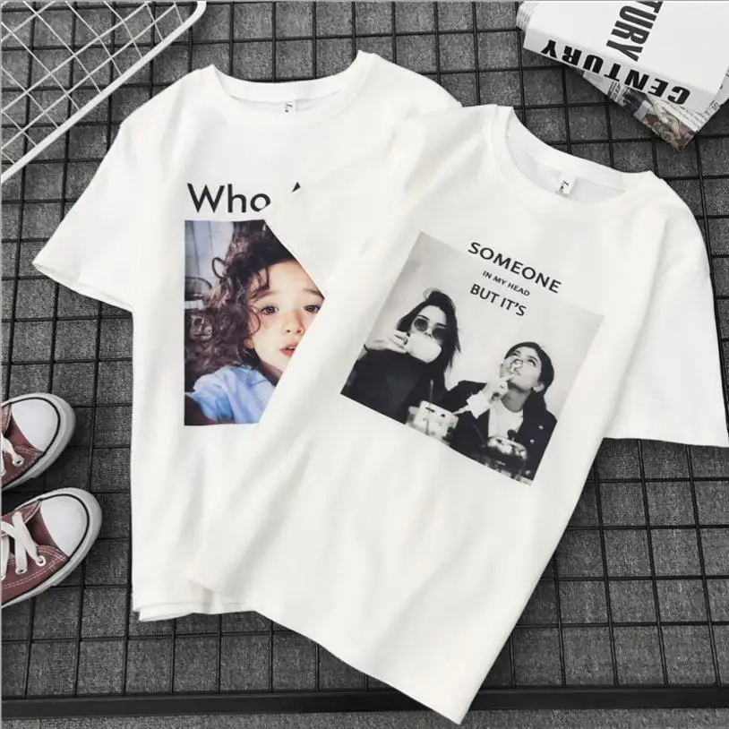 Летняя мода 2018 новые корейские Топы с коротким рукавом и принтом персонажа