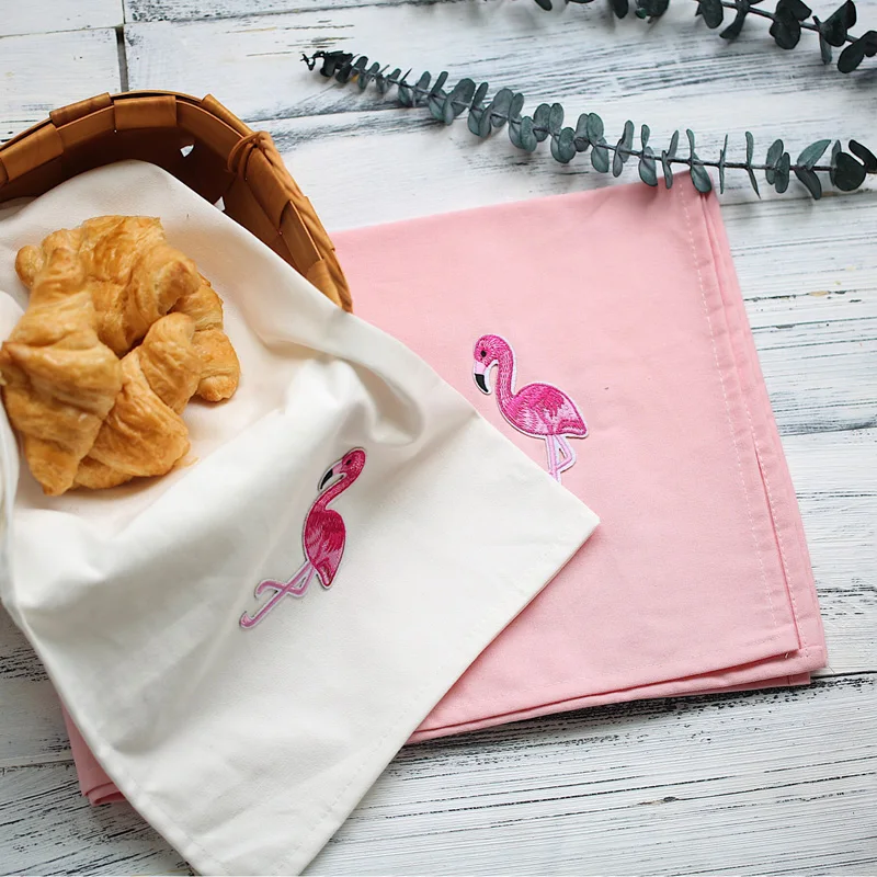 Simple Styles Pink White Flamingo Tablecloth Photography Backdrop Cloth Background Accessories Studio Props for Food Tableware |