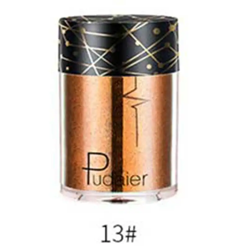 Pudaier Professional Glitter Shimmer Powder Pigment Eyeshadow Highlighter Beauty Makeup Shiny Body Glow Festival Party Cosmetic - Цвет: 13