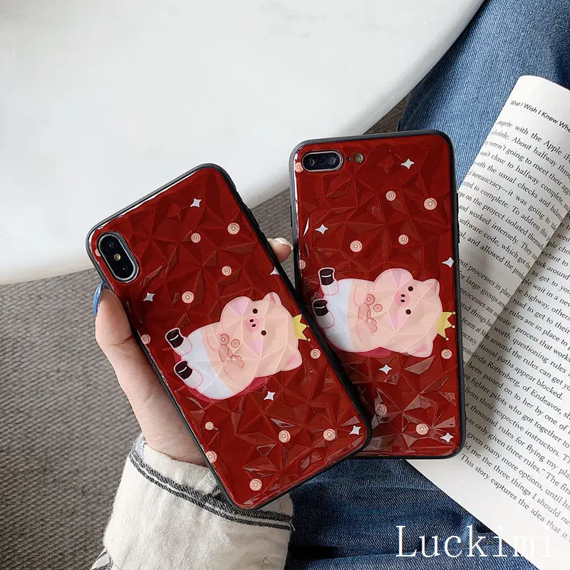 For VIVO V5 Plus X20P X23 X21i X21S X27 Nex-S Y66 Y67 Y91i Y95 Y97 V9 IQOO Luxury diamond cute cartoon pig hard case |
