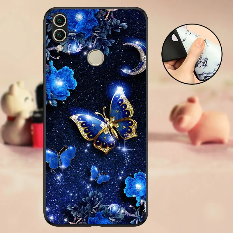 Силиконовый чехол для телефона huawei Y6 ATU-L21, чехол-бампер для huawei Y6 Prime, силиконовый чехол для huawei Honor 7A Pro Coque