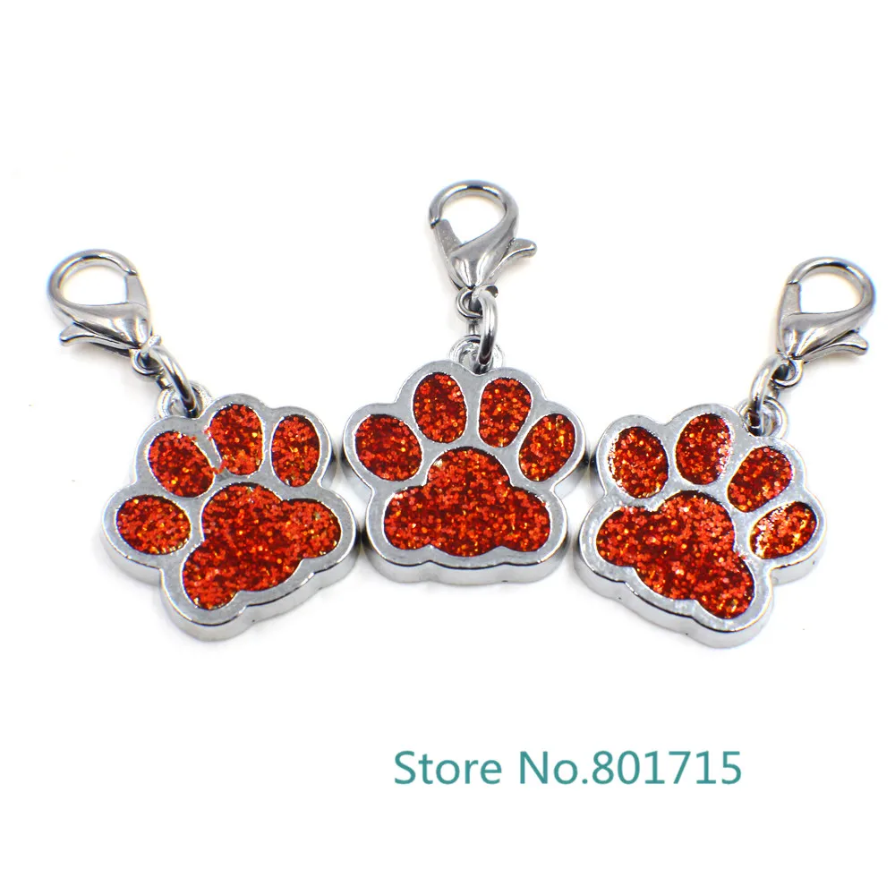 10 шт. Брелоки для ключей с эмалью|paw print|dog cat paw printsenamel |