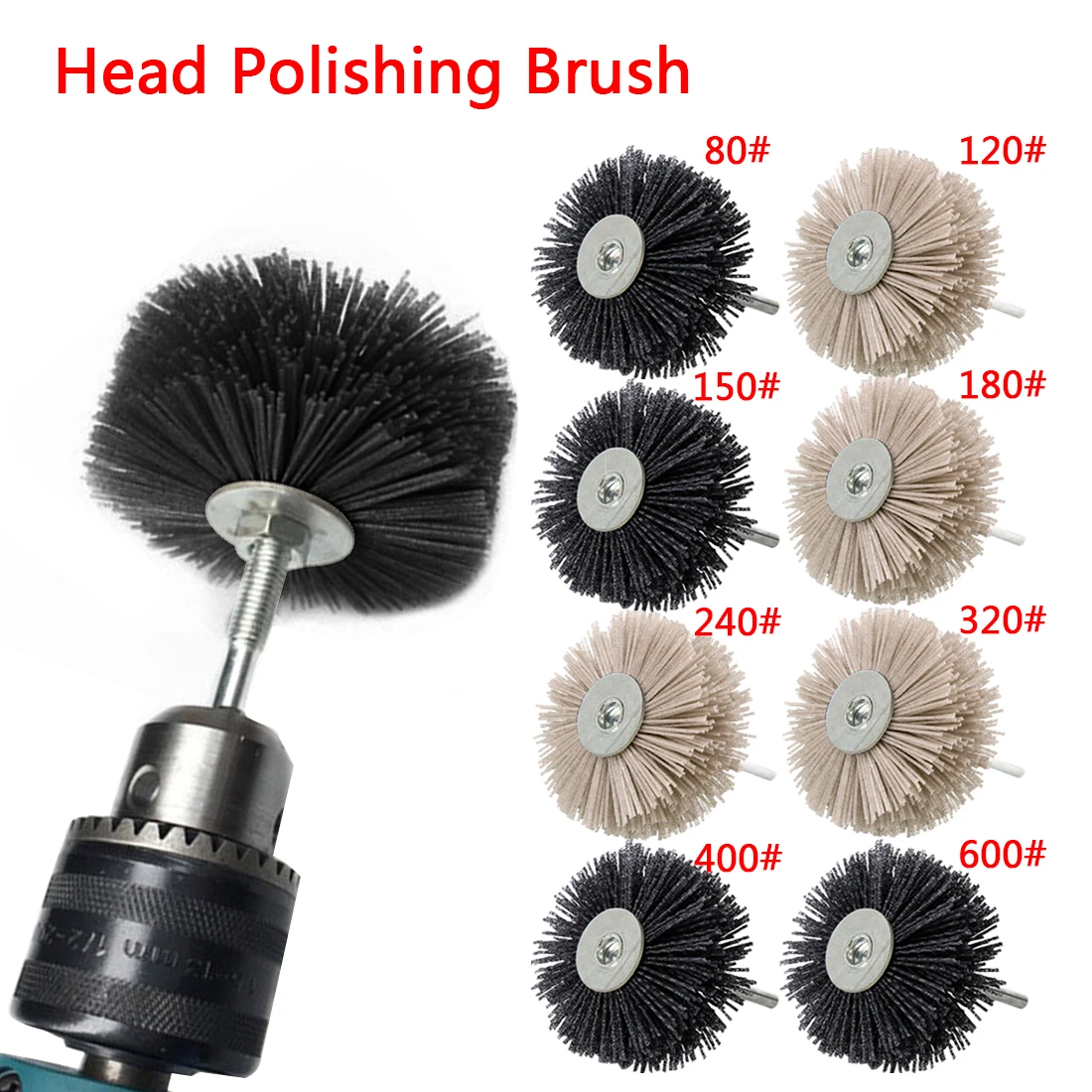 

Abrasive Wire Grinding Flower Head Abrasive Nylon Wheel Brush Woodwork Polishing Brush Bench Grinder