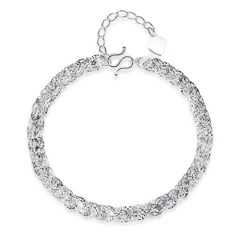 808 STORE Fine Jewelry Charm Women Silver Bracelet Retro Creative Design Wedding Anniversary Gifts | Украшения и аксессуары