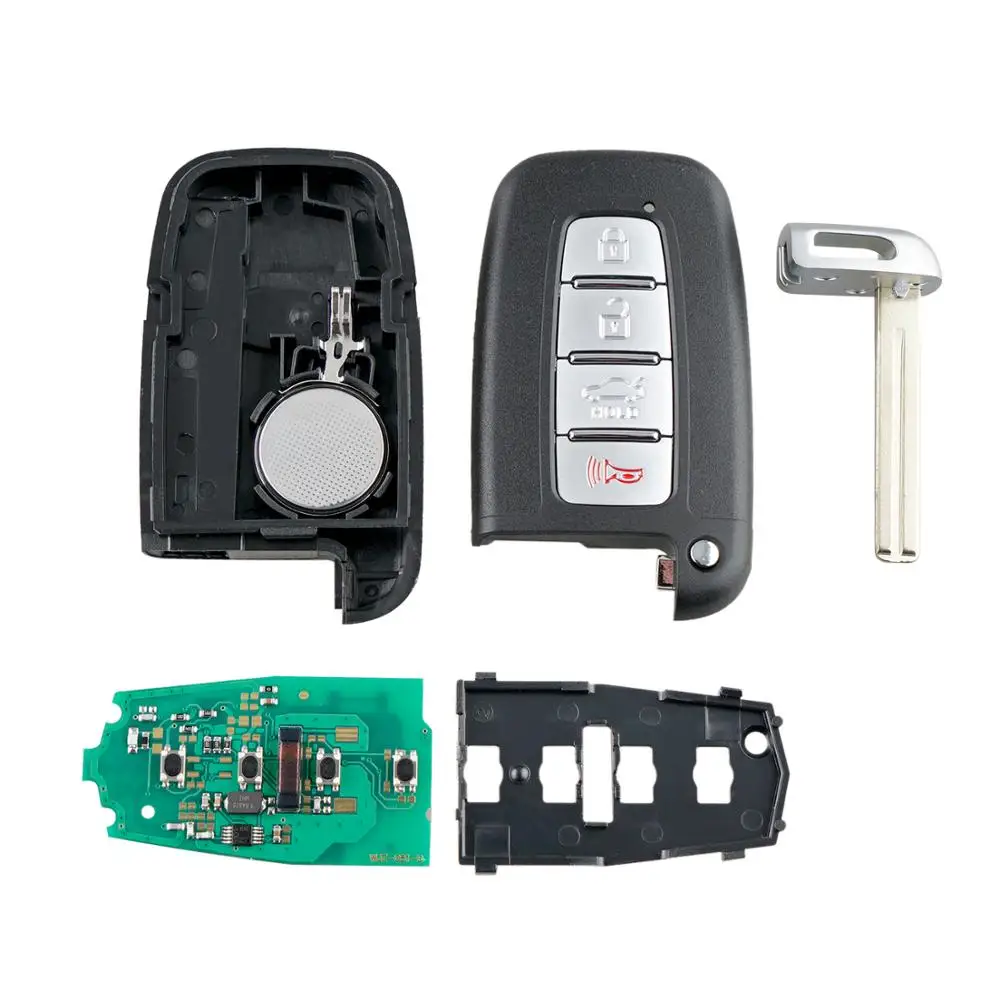 4 кнопки дистанционного Smart key 315 МГц для HYUNDAI Elantra Genesis Veloster Equus Tucson Sonata Azera 2009-2015