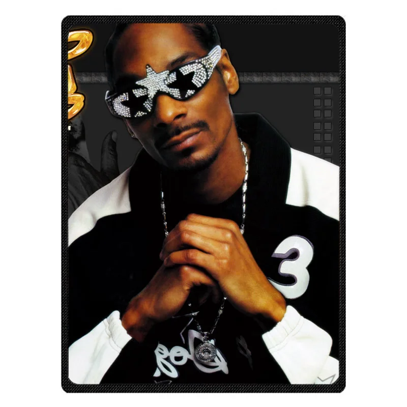 Snoop Doggy мягкое теплое Коралловое флисовое плюшевое одеяло диван-кровать одеяла до