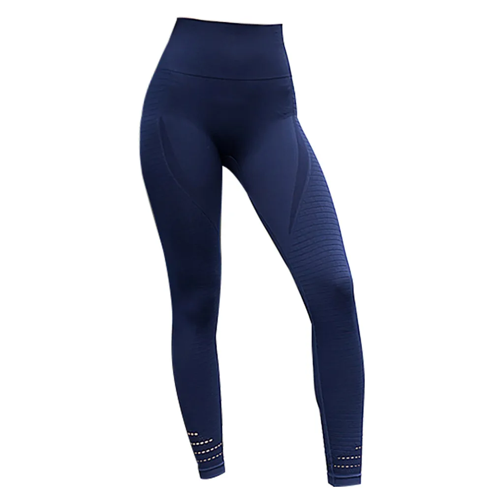 Dark Blue Женские Леггинсы для йоги, фитнеса, занятий спортом, упражнений, бега, бега, штаны для бега, gymwear panta legging femme sport ombre legence gymshark - Цвет: Dark Blue