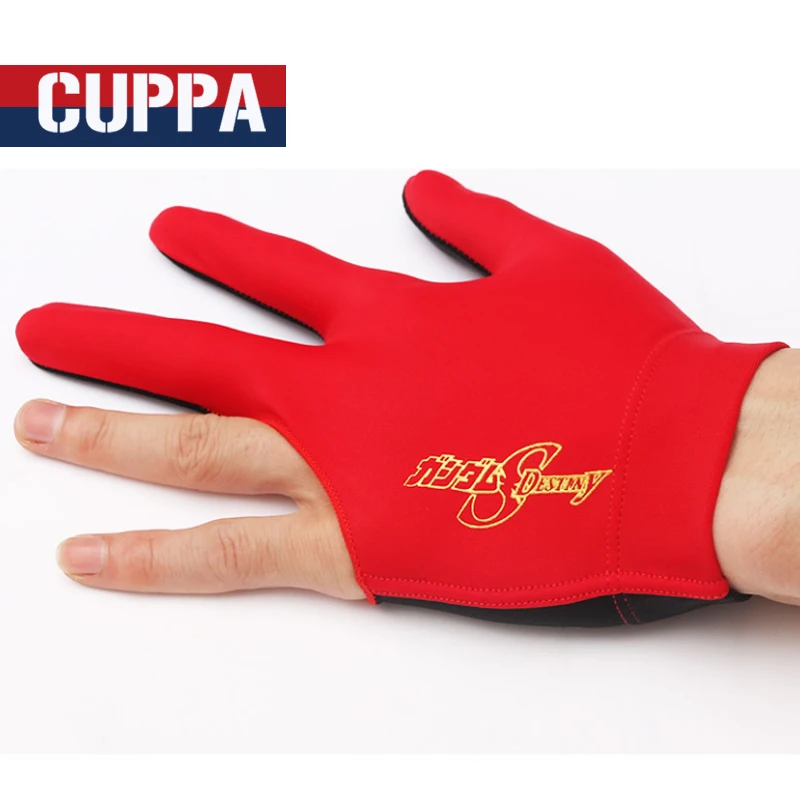 Новый Cuppa три пальца лайкра бильярдные перчатки для бассейна снукер аксессуары