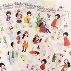 6 листов с персонажами из мультфильмов для девочек повседневной жизни декоративная наклейка из пвх дневник альбом этикетка наклейка, сделай сам, Скрапбукинг Канцелярские наклейки героя из мультфильма
