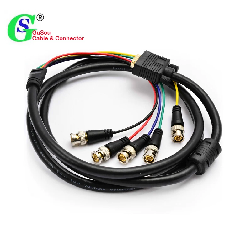 Кабель адаптер VGA DVI в RGBHV 5 шт. BNC|dvi to|video adapterdvi to dvi |