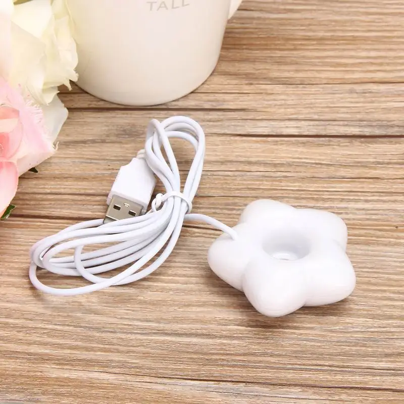 White KBAYBO Горячая Мини USB увлажнитель воздуха пончики очиститель портативный Арома диффузор пара для офиса дома - Цвет: White