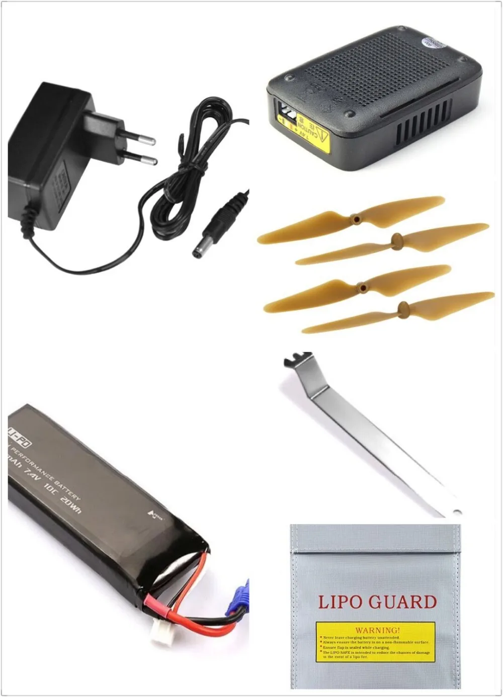 Оригинальный Hubsan H501S X4 Квадрокоптер запасные части propller С 7 4 В 2700 мАч 10C lipo