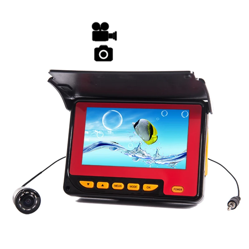 

Underwater Fish Camera 4.3 Inch Digital Color LCD Monitor DVR Video Recorder 10 LED 1000tvl 20m Cable Fish Finder