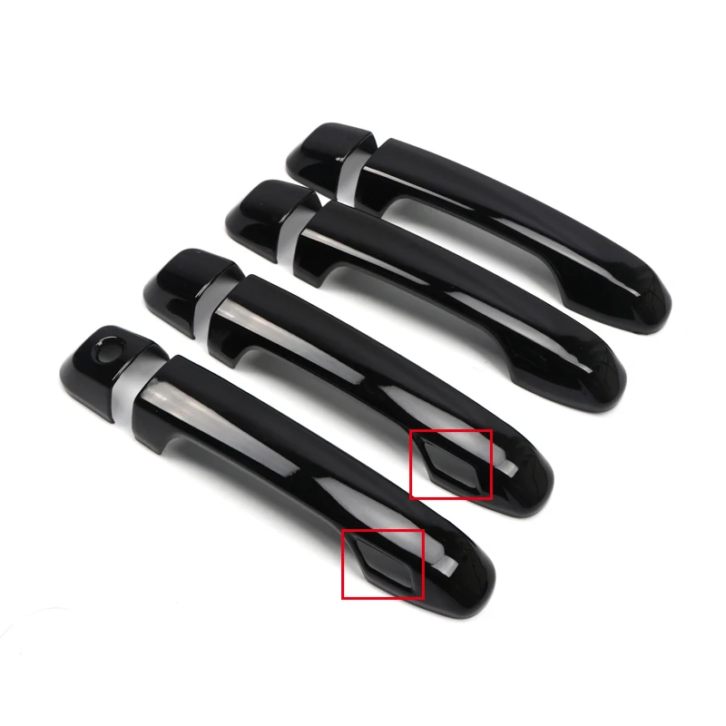 

For Toyota 4Runner 2010-2021 Glossy Black Exterior Doors Handles Cover Trim Car Styling