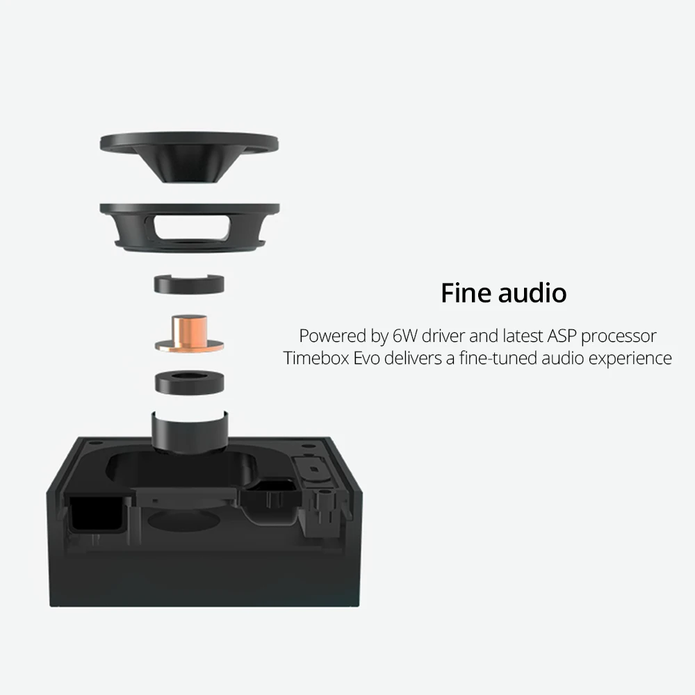 Divoom Timebox Evo Pixel Art Bluetooth динамик портативный беспроводной динамик светодиодный экран Будильник с приложением для IOS Android системы