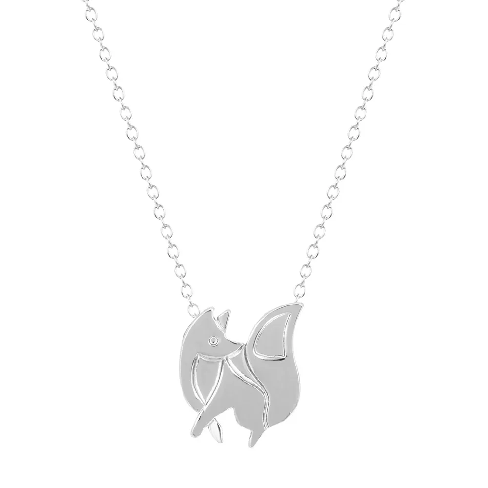 Женское Ожерелье в форме лисы Chereda золотое/серебряное ожерелье с подвеской виде