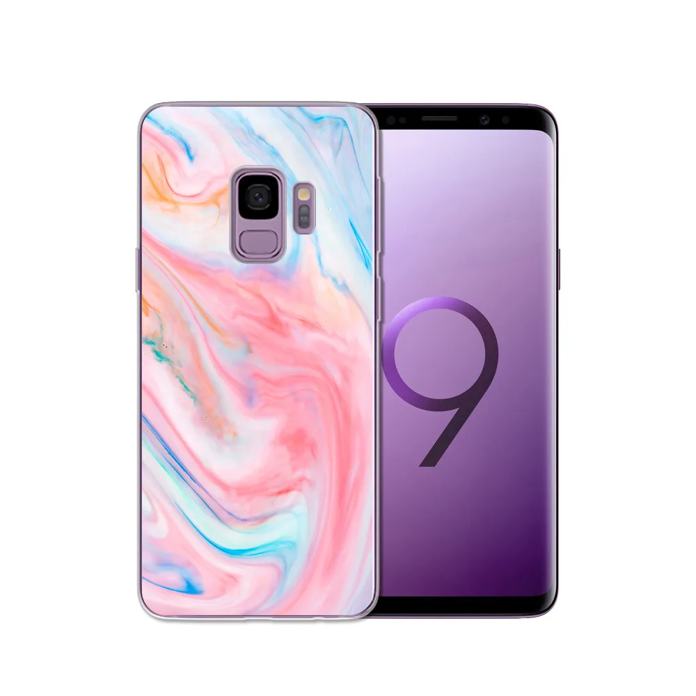 Чехол из ТПУ с рисунком для samsung Galaxy S9 S9 Plus, силиконовый чехол для телефона samsung S7 Edge, S8, S8 Plus, S10, прозрачный чехол
