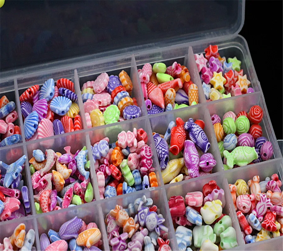 24 слота акриловые бусины DIY игрушки для детей Кристалл бисерная шнуровка игрушка-браслет подарок для девочек развевающееся ожерелье обучающая развивающая игрушка