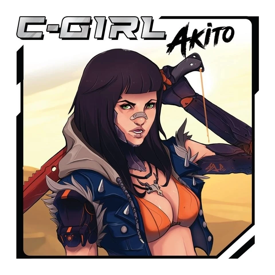 Каучуковая фигурка комплект 1/10 C-GIRL Akito бюст гараж каучуковый комплект