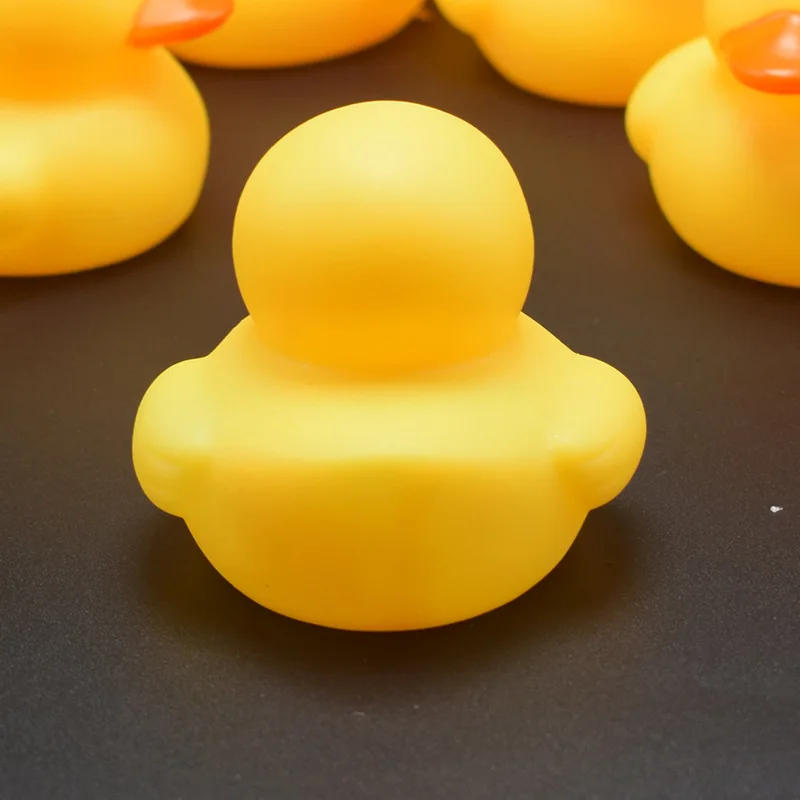 Милая детская погремушка игрушка для ванны сжимающая животное резиновая утка BB