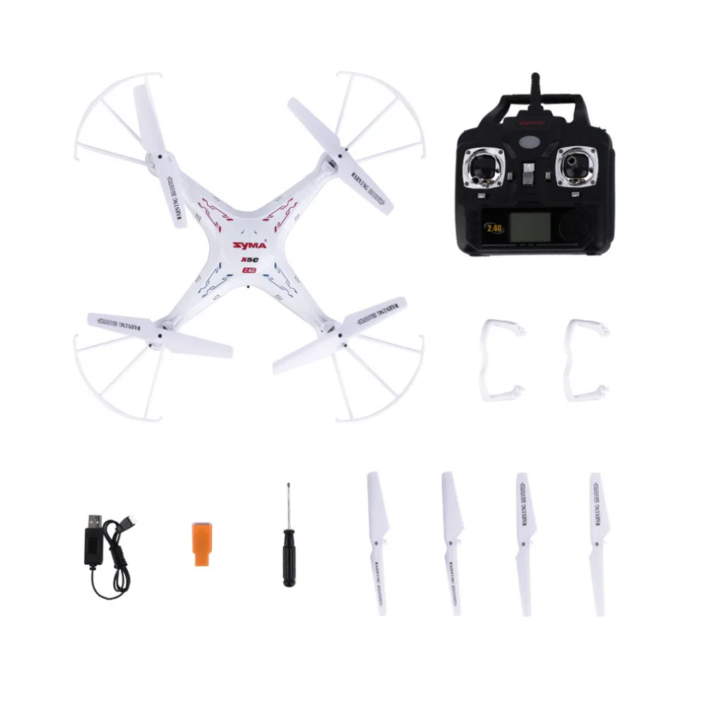 Syma X5C исследователей Quadcopter Drone 2 4 г 4CH RC режим с HD Камера ЖК-дисплей RTF Бесплатная