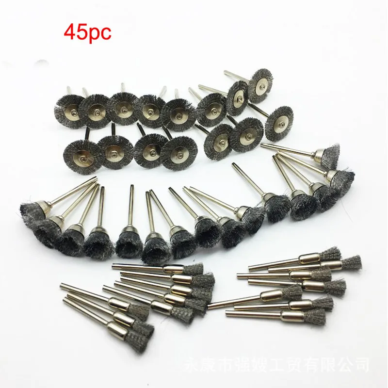 

Steel Wire Wheel Polishing Wheels Kit for Rotary Tools 45Pcs/ Set