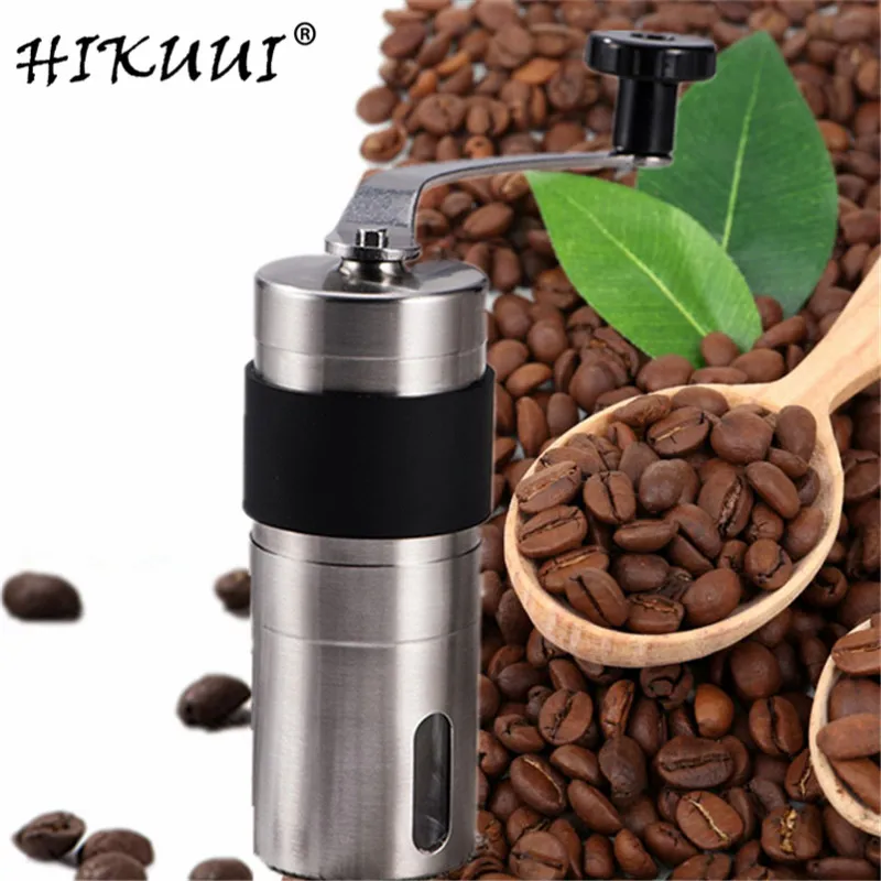 HIKUUI Coffee Grinder Manual Washable Ceramic Core Stainless Steel Handle Food Bean Nuts Kitchen tools 30g | Дом и сад