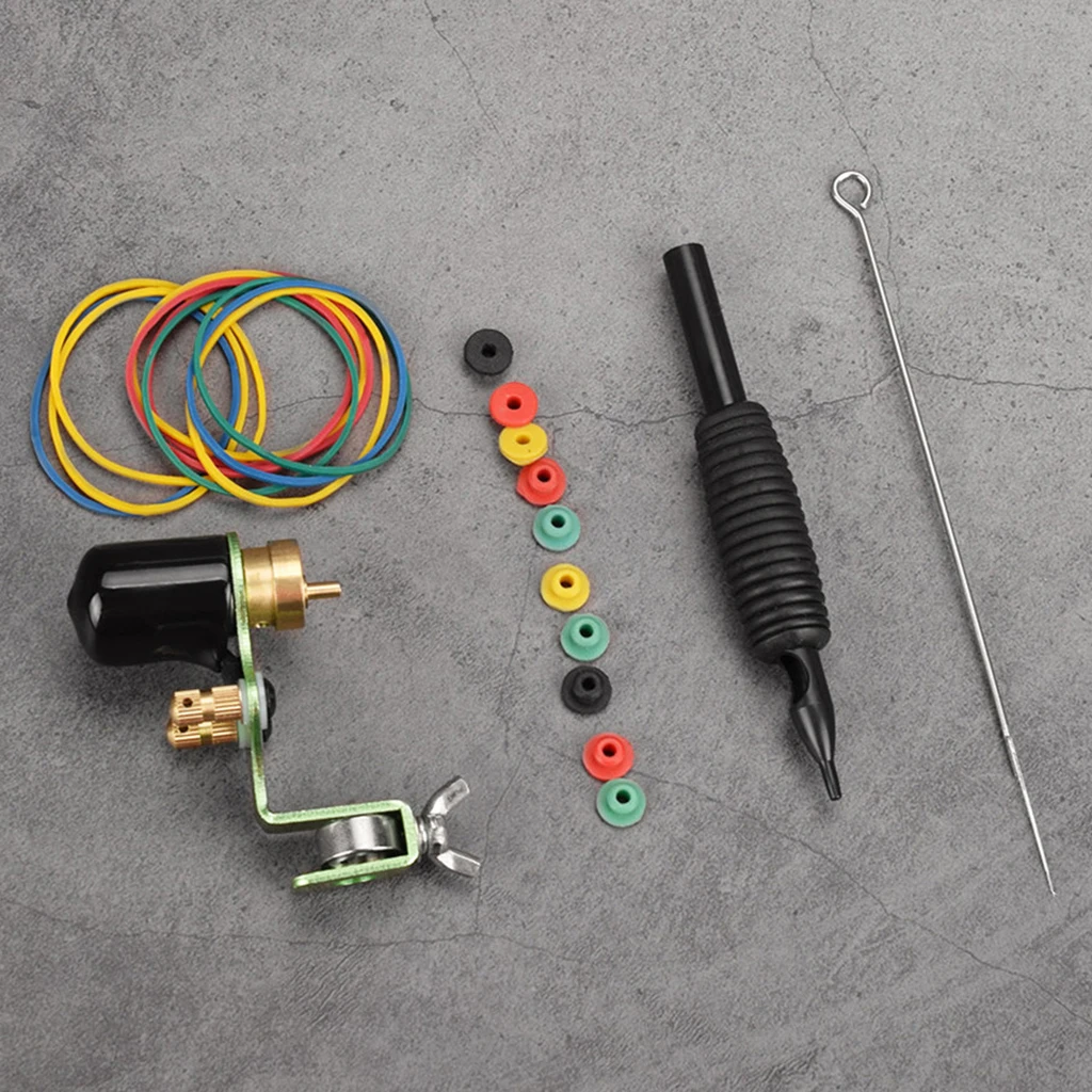 Полный набор для татуировки роторная татуировочная машина одноразовый