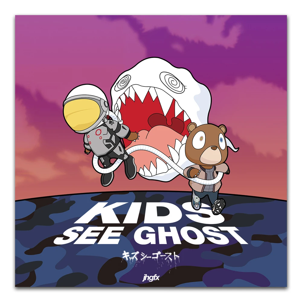 Z0417 Плакаты и принтами в стиле Канье Уэста & Kid Cudi 2018 музыкальный альбом для детей