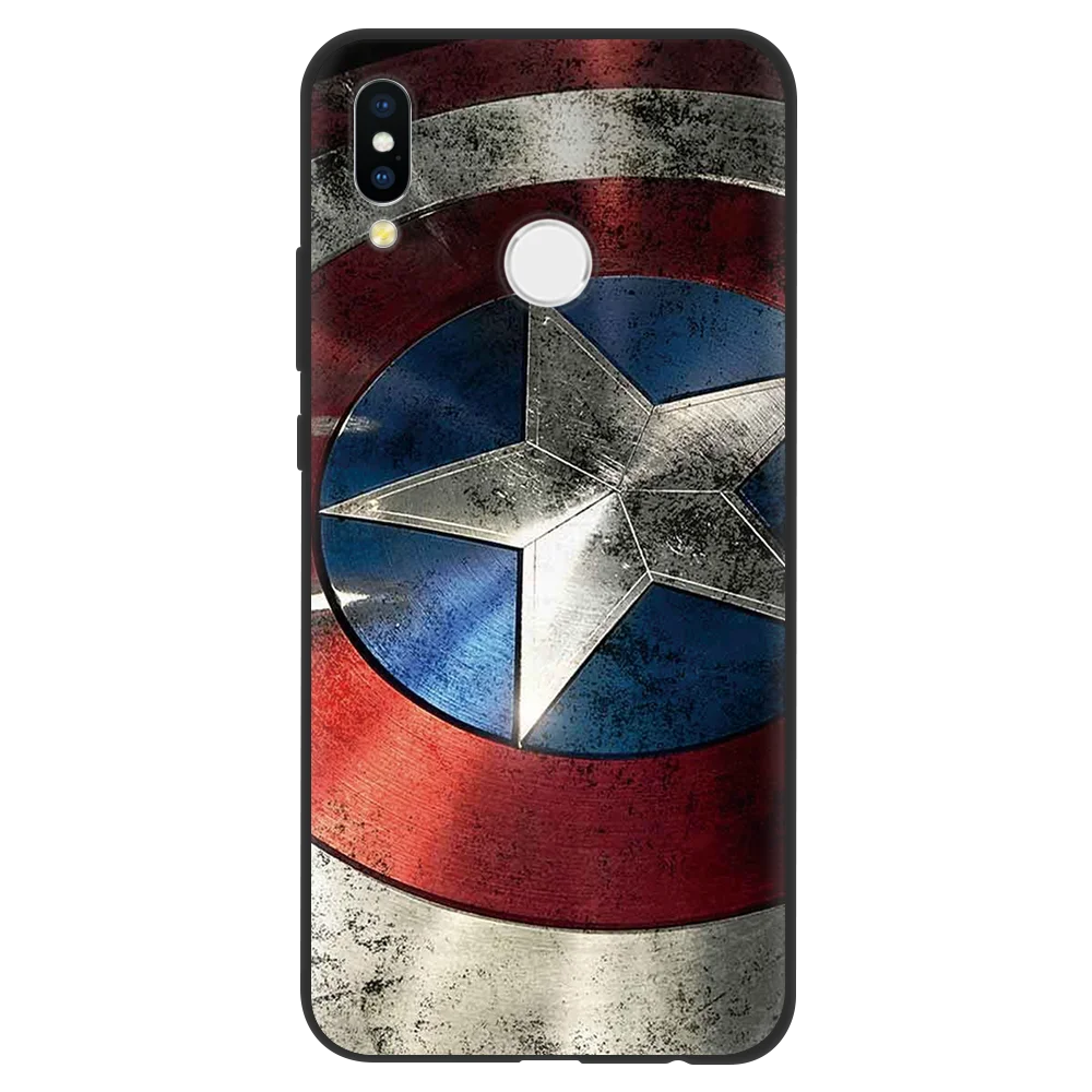 0mjsdun Мягкий ТПУ чехол Marvel черного цвета для huawei P30 mate 20 10 P20 P8 P9 P10 Lite Mini Pro Honor 8X10 Play P Smart чехол Fundas - Цвет: 0mjsdun