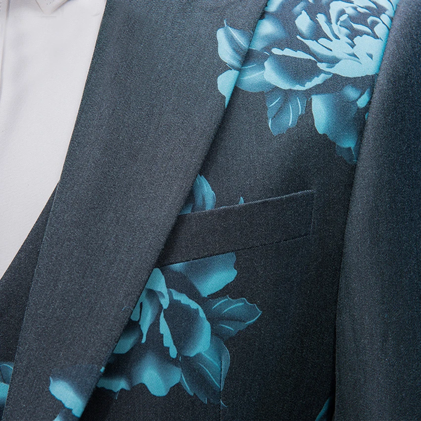 Мужской цветочный свадебный костюм для жениха новый стиль на заказ мужские