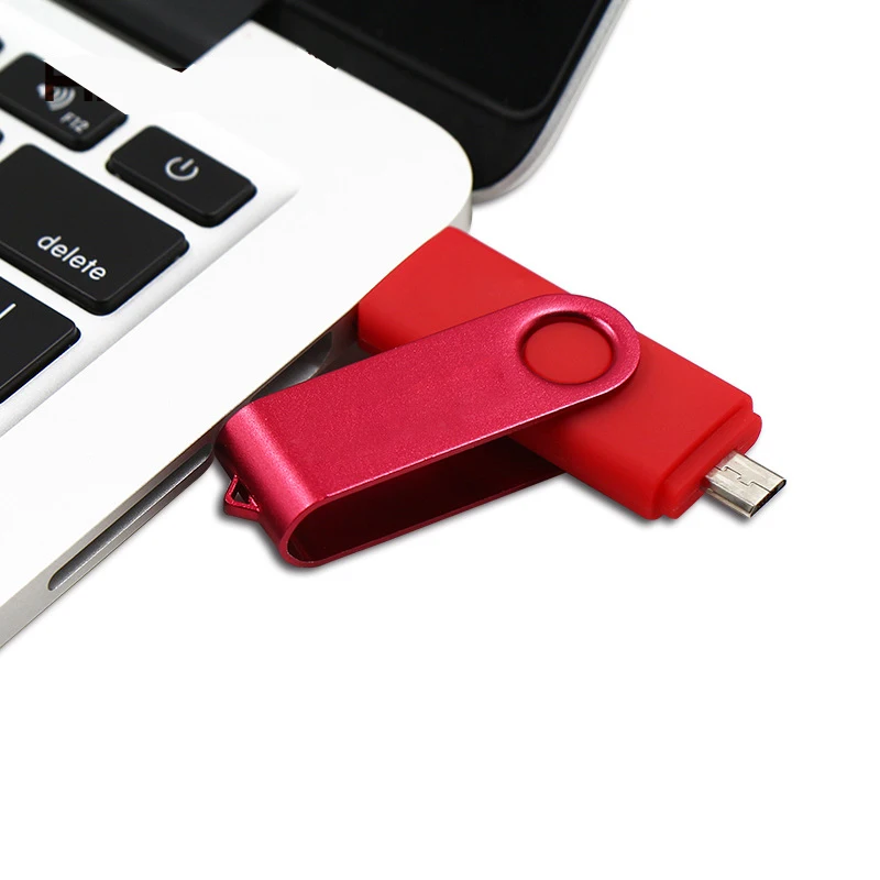 2 в 1 OTG Usb флэш-накопитель 64 Гб 128 металлический Флешка быстрая скорость Micro USB для